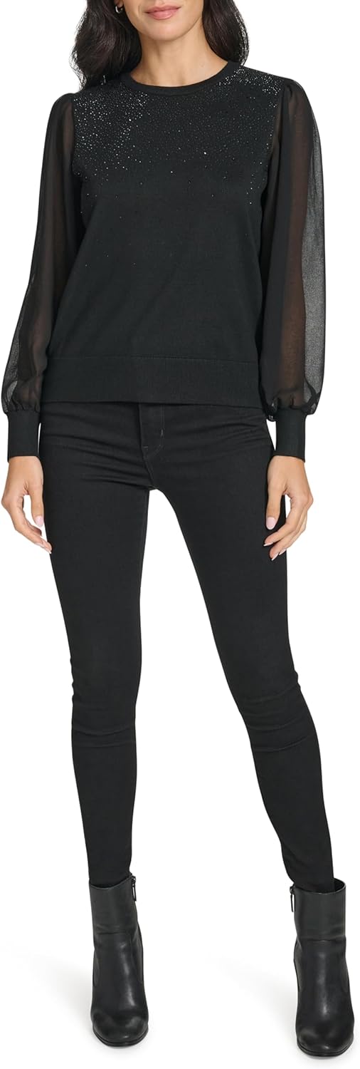 

Женский свитер с круглым вырезом Calvin Klein, Black