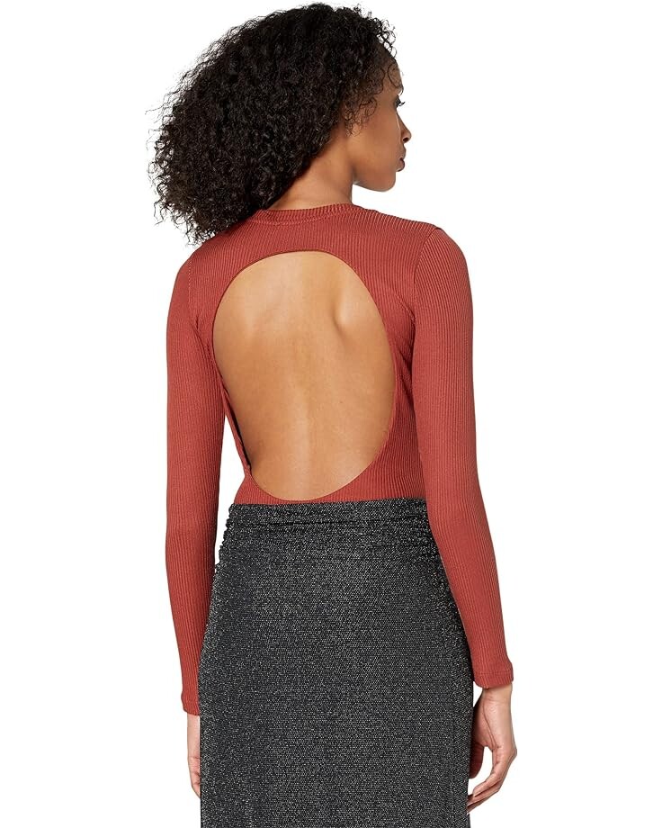 

Боди AllSaints Molly Long Sleeve Bodysuit, цвет Wild Berry Red