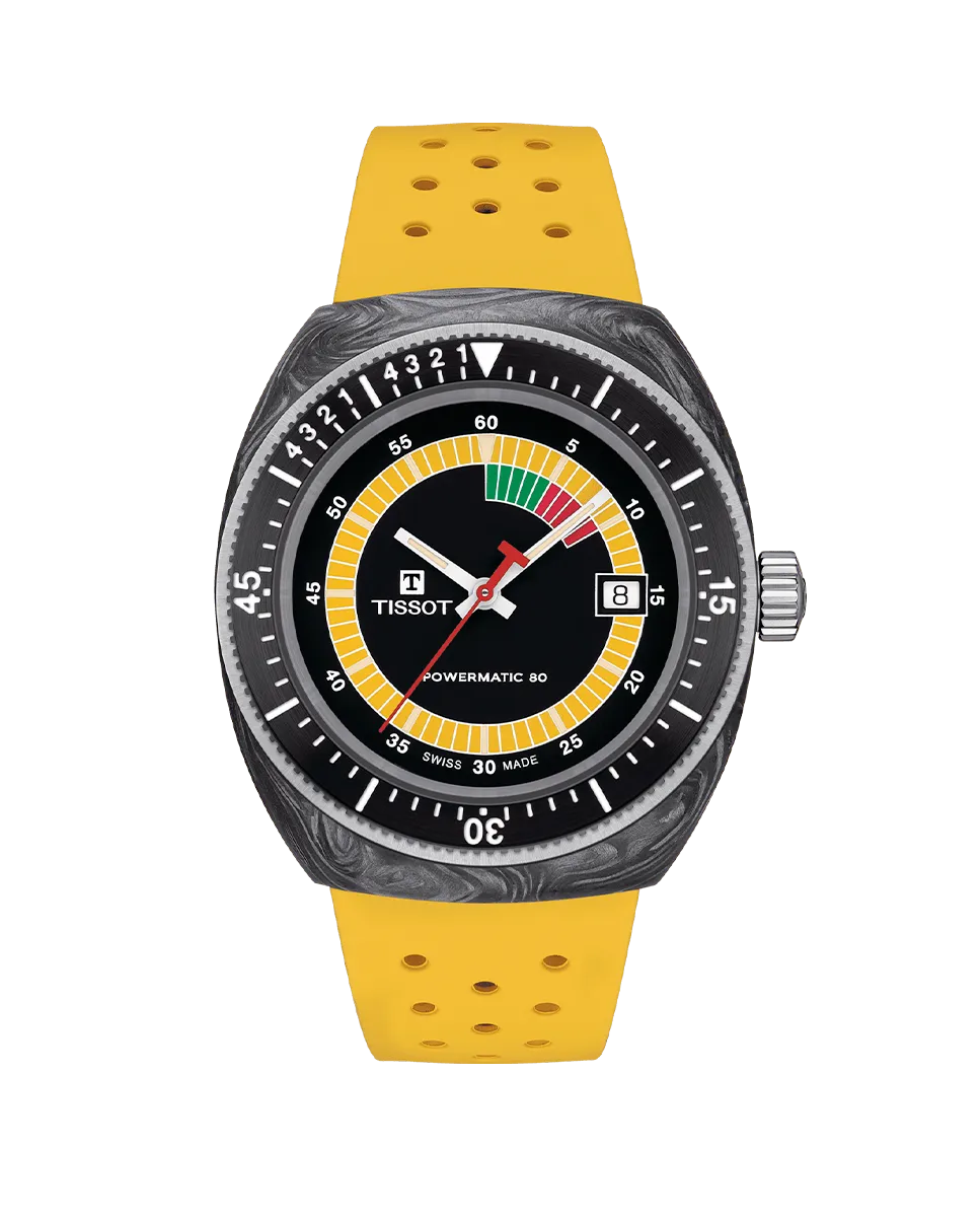 

Мужские часы Tissot Sideral collection из желтой резины, жёлтый