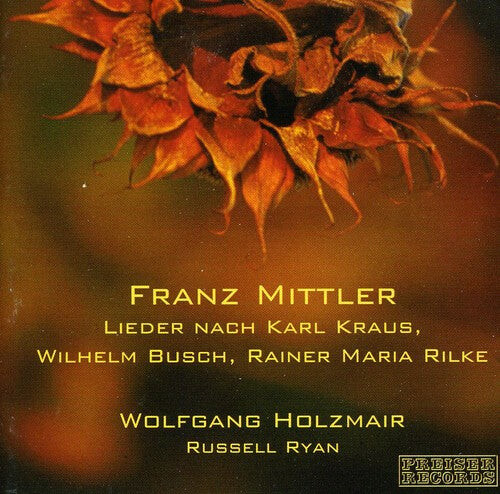

CD диск Mittler / Holzmair / Ryan: Lieder