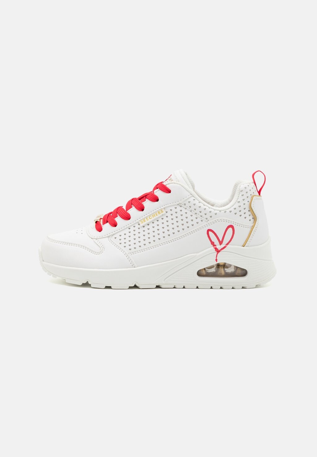 

Кроссовки Skechers Uno Lace-up, белый/розовый