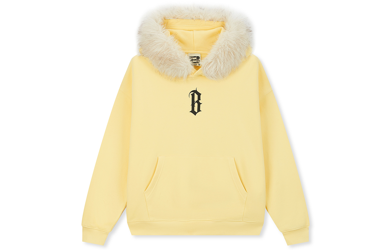 

Свитшот Unisex Custom Photocard BONELESS, желтый[detachable fur collar]