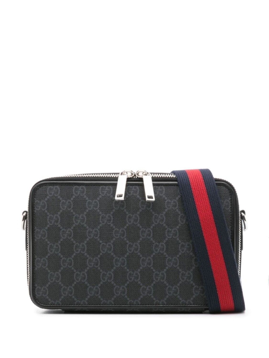

Gucci сумка-мессенджер с узором GG Supreme, черный
