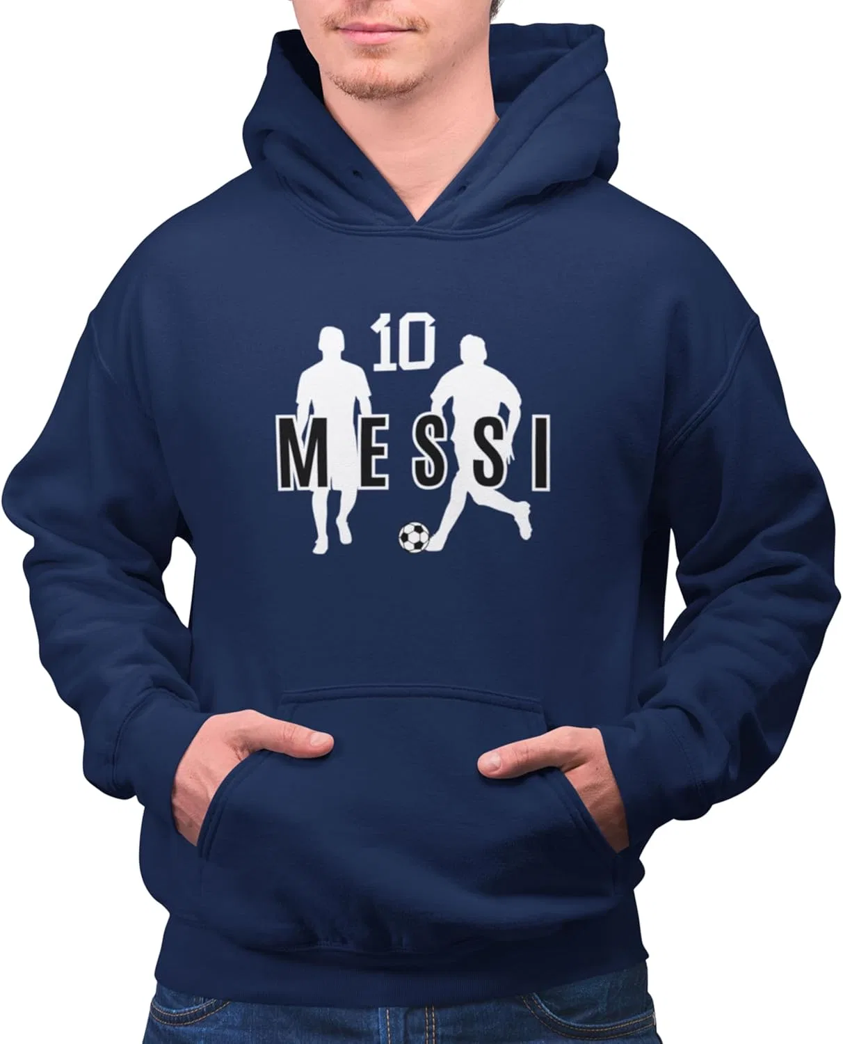 Худи с принтом Аргентина GOAT #10, Navy