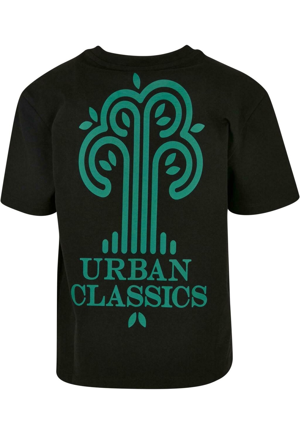 

Футболка с принтом Logo Tee Urban Classics, черный