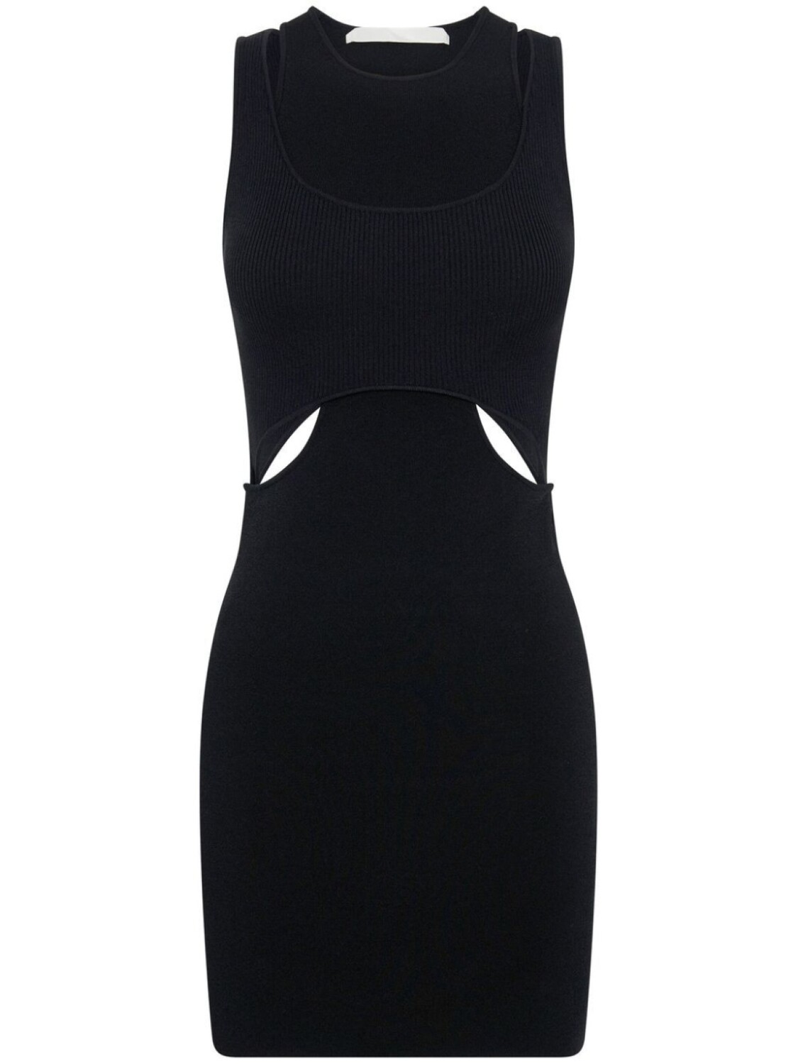 

Dion Lee многослойное платье мини с вырезами, черный
