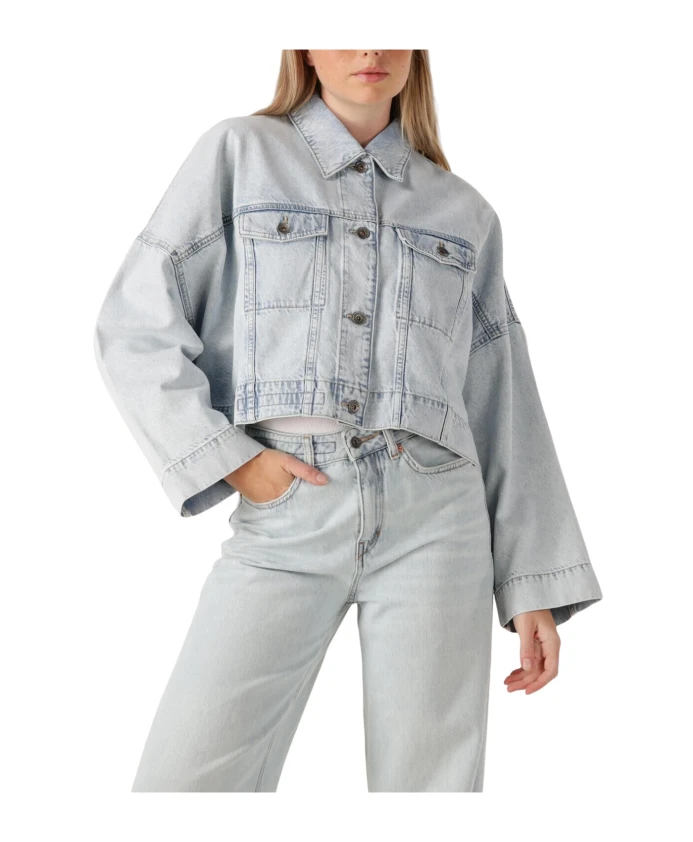 

Светло-Голубая джинсовая куртка Drykorn, синий