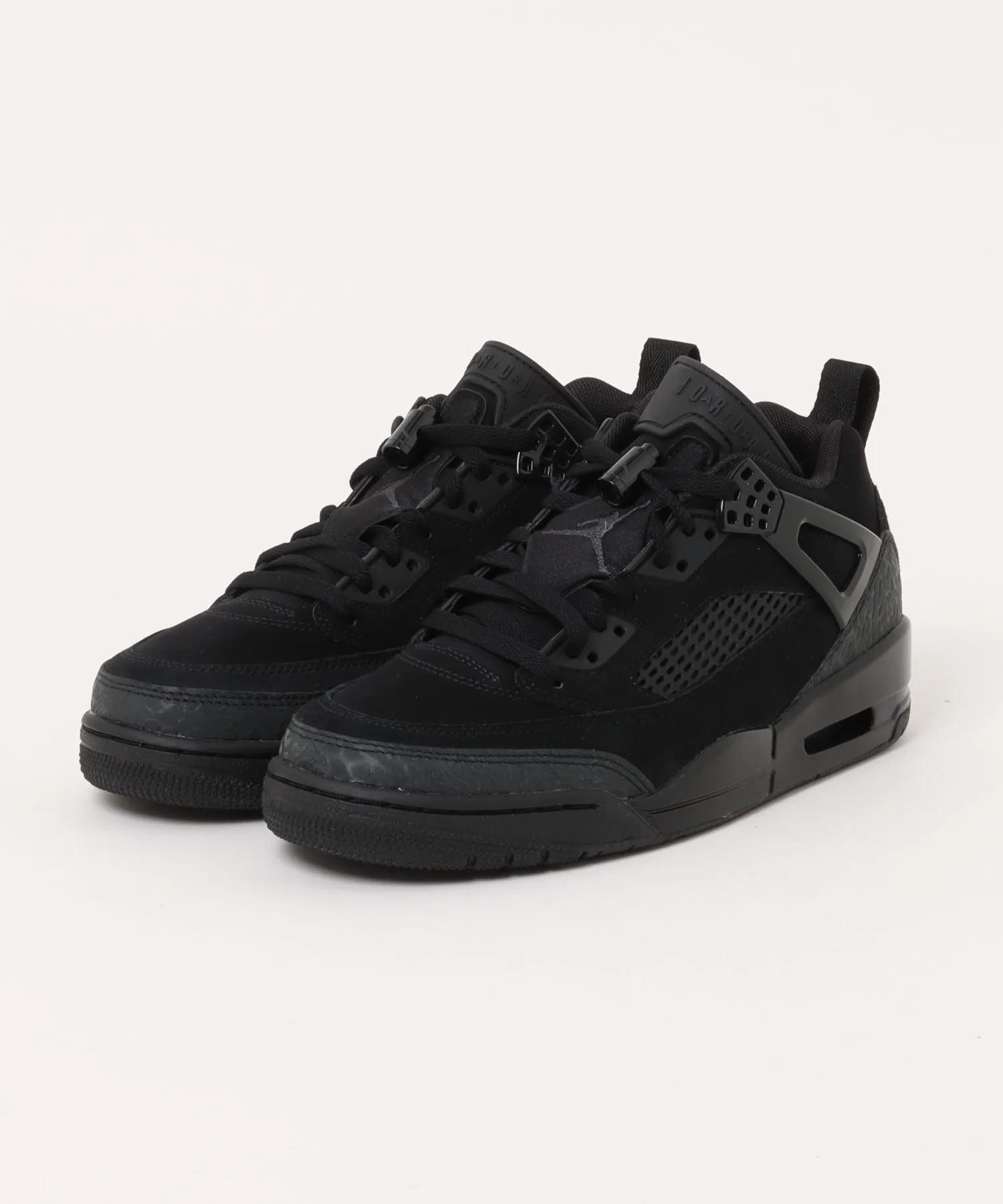 Мужские кроссовки Jordan Spizike Low из натуральной кожи MFQ1759 чёрные
