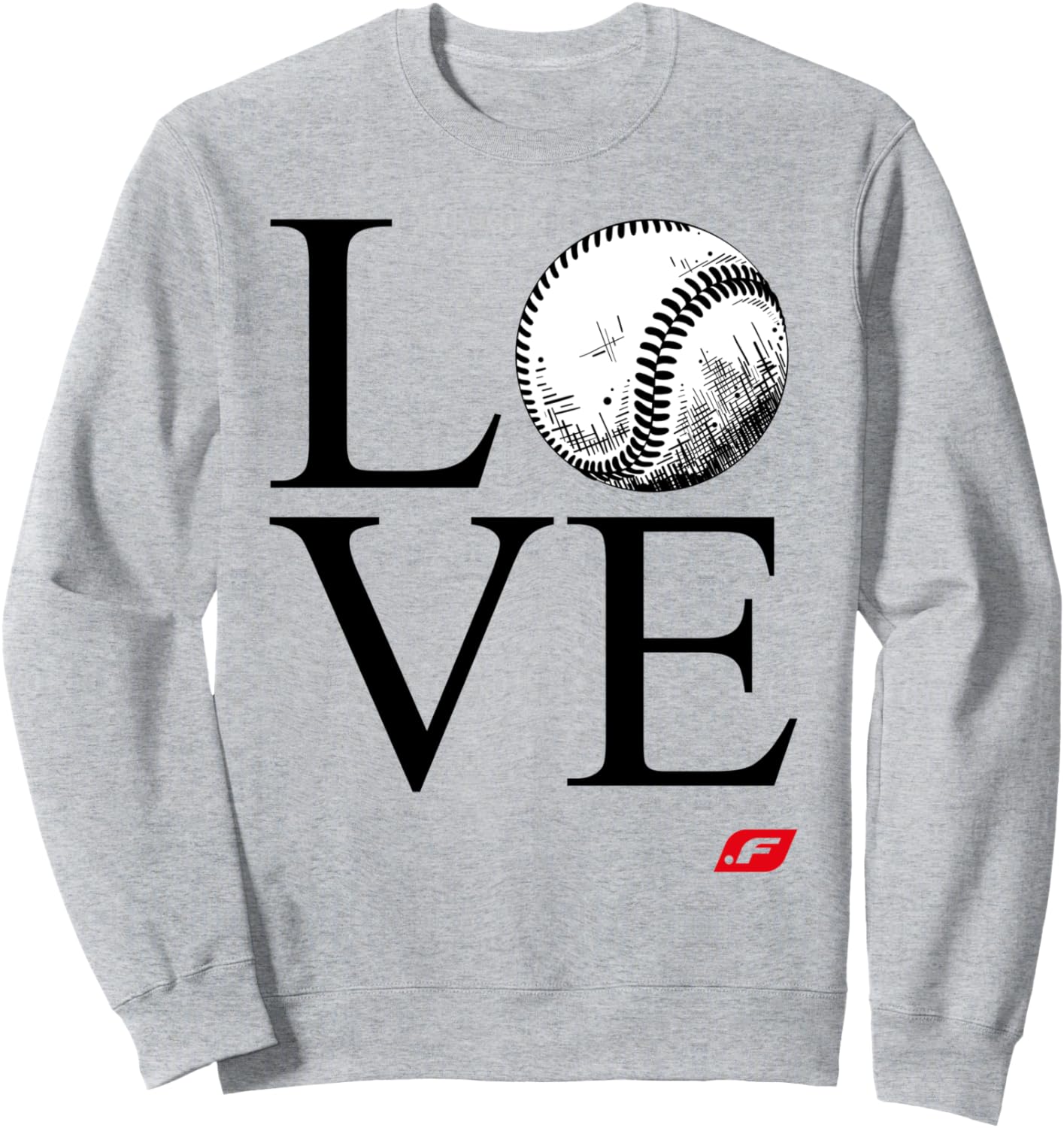 

Забавная толстовка с оригинальным дизайном для любителей бейсбола и всех, кто увлечен этим видом спорта Love Baseball, Passion For Baseball, серый
