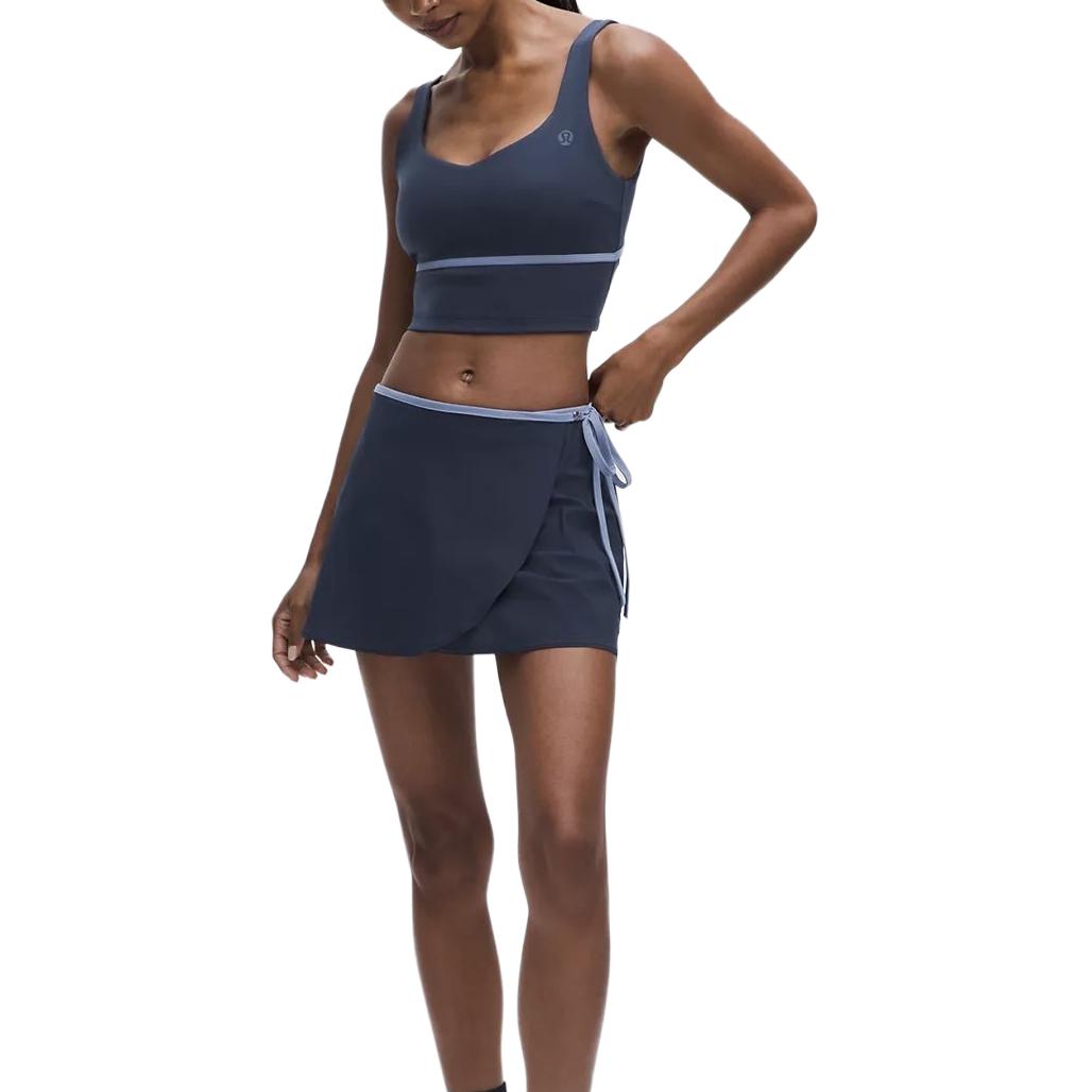 

Женская теннисная юбка мид-райз с нижней частью Lululemon, Clbl/Wtdr