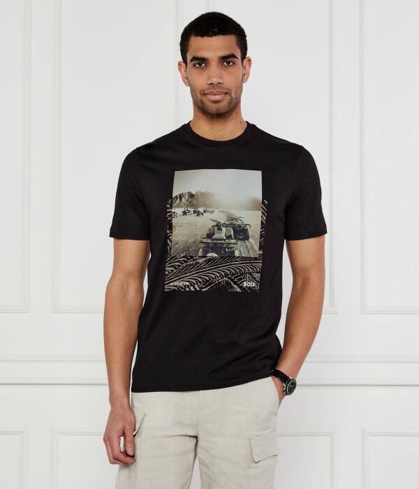 

Футболка te_dunetrace Regular fit Boss Orange, черный