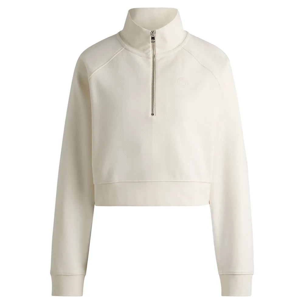 

Толстовка HUGO Dileria 01 BLUE half zip, бежевый