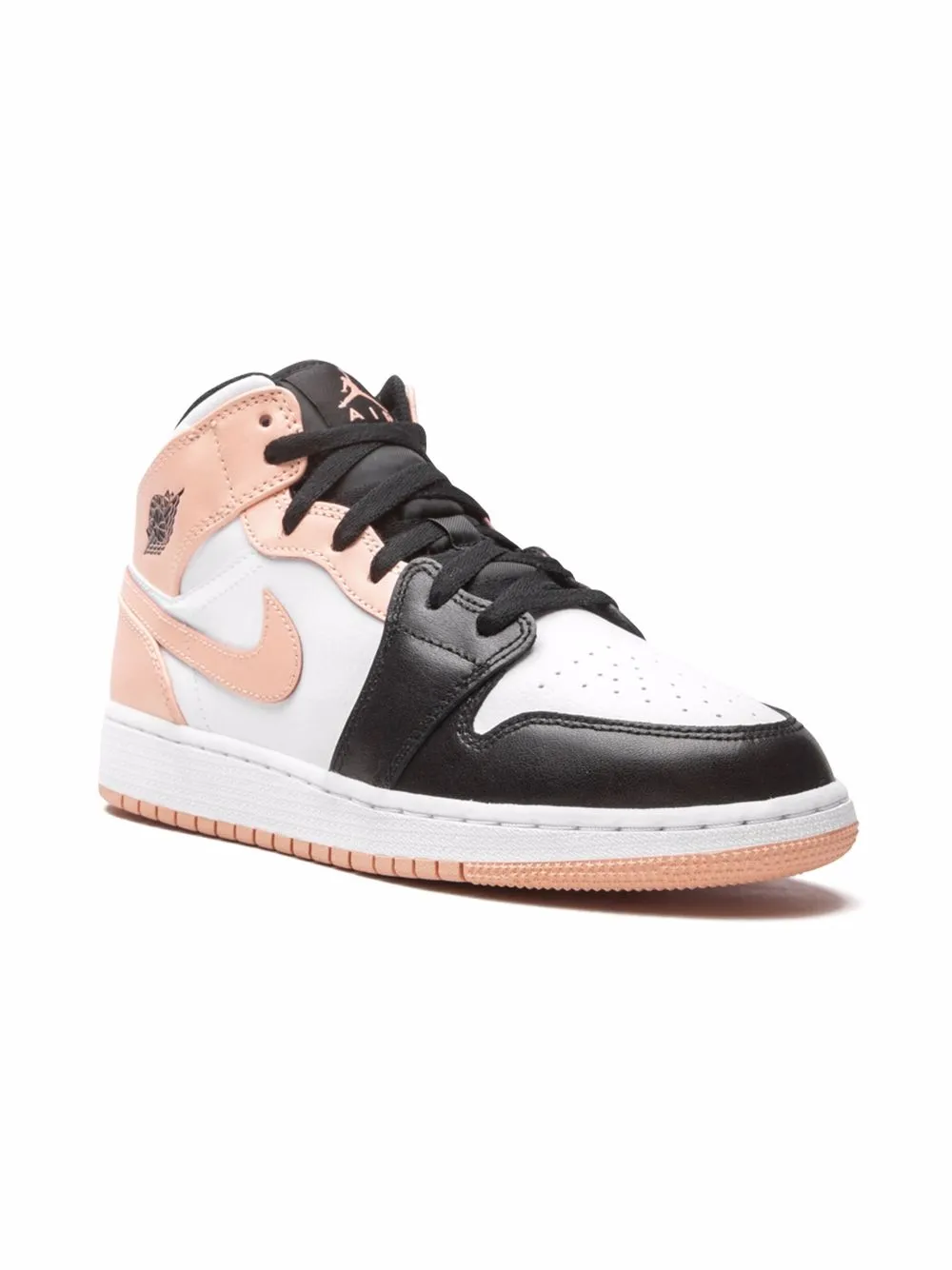 

Кроссовки Air Jordan 1 Mid Arctic Orange Jordan Kids, белый