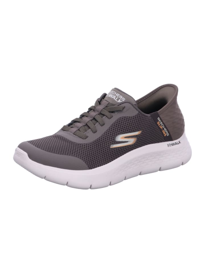 

Кроссовки на шнуровке Skechers, серый