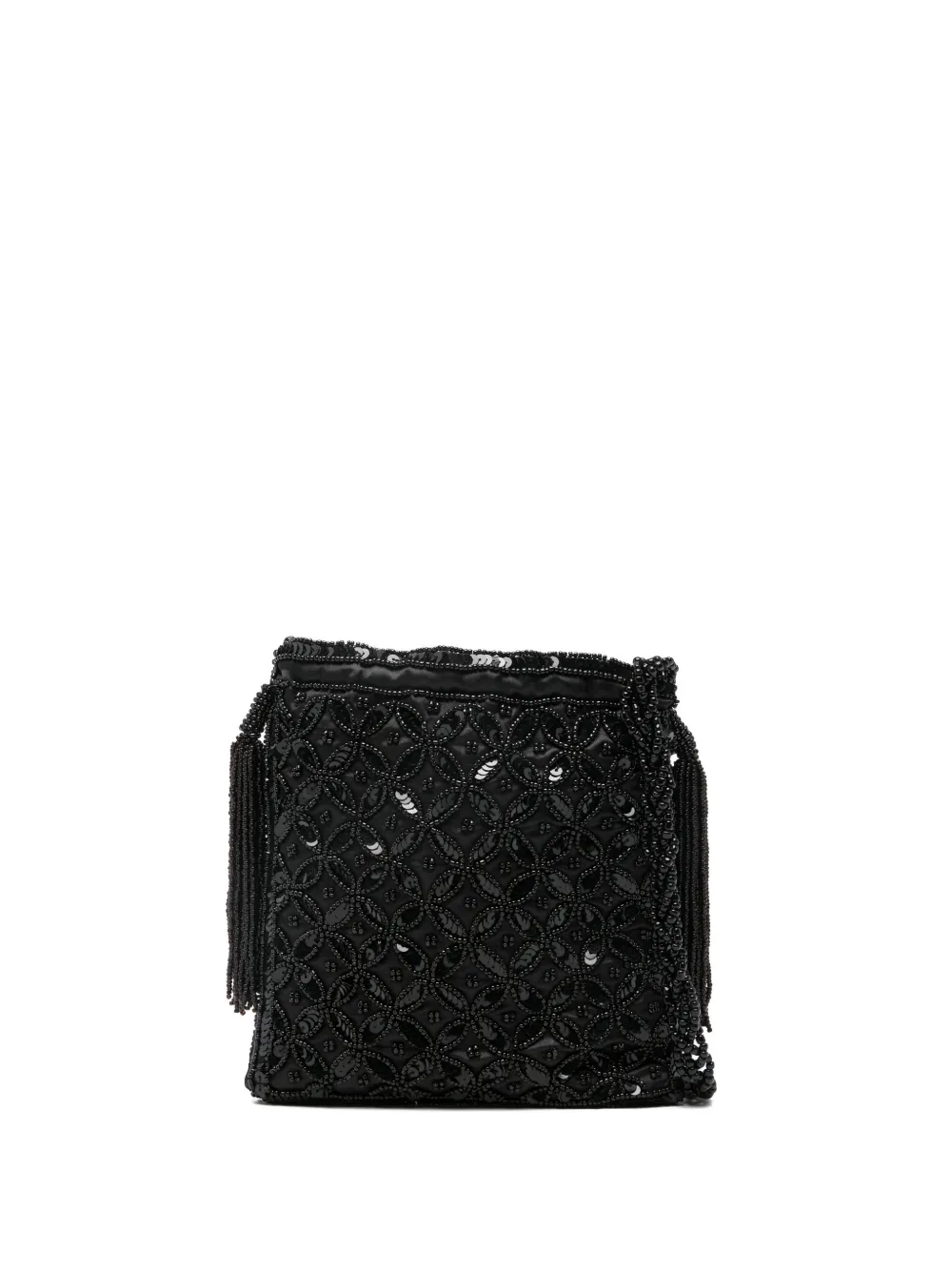 

Мини-сумка с бусинами и кисточками P.A.R.O.S.H., черный