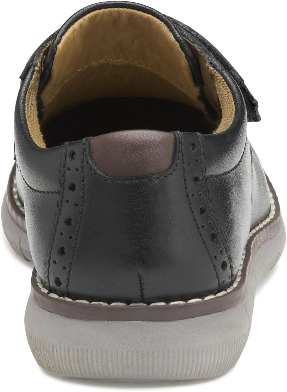 Johnston & Murphy Little Kid Holden Plain Toe Dress Casual Boys Lace-Up Shoe, черный — фото 3