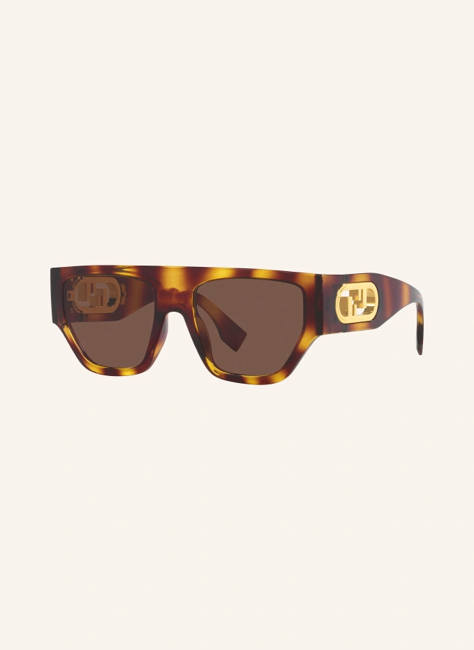 

Солнцезащитные очки fn000723 o lock Fendi, коричневый