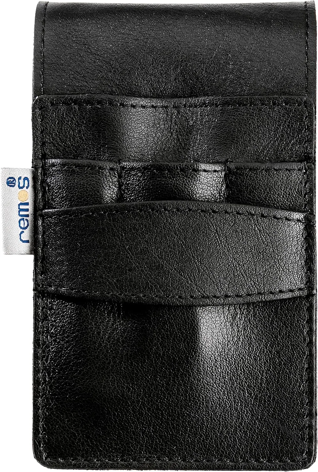 Пустой кожаный чехол для маникюрных инструментов Remos на 4 предмета Remos Professional Body Care, Black — фото 2