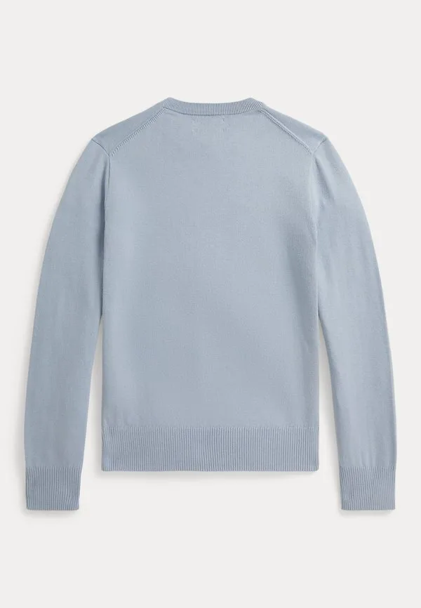 Хлопковый свитер с круглым вырезом 714y Polo Ralph Lauren, Estate Blue — фото 2