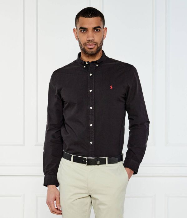 

Рубашка Slim fit Polo Ralph Lauren, черный