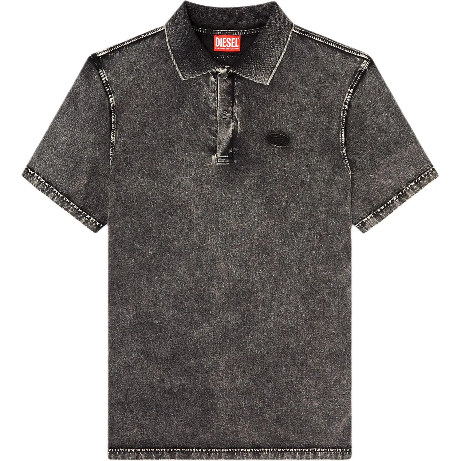 Поло с эффектом денима T-Rejust-Nc-Den DIESEL, Dark Gray