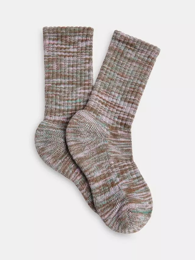 

Носки Whistles Chunky Marl Stripe, цвет brown/multi