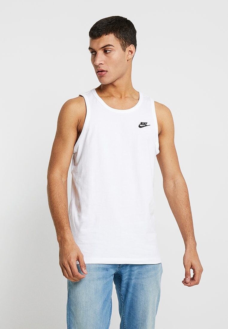 

Верх CLUB TANK Nike, белый/черный