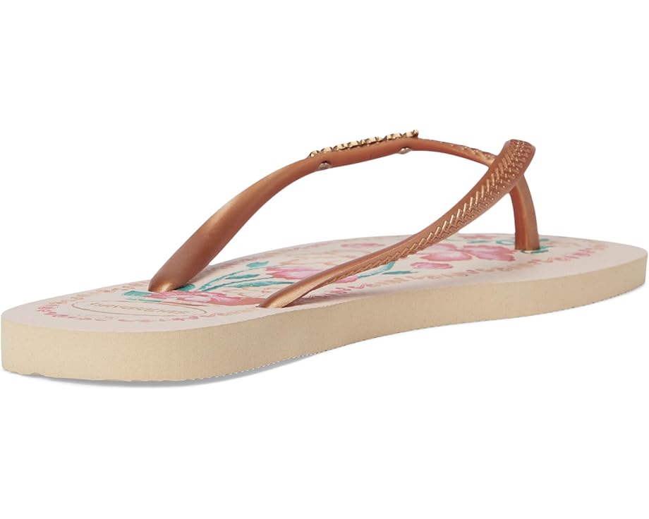 Сандалии Havaianas Slim Tropicalia Vibes Sandals, цвет Golden — фото 4