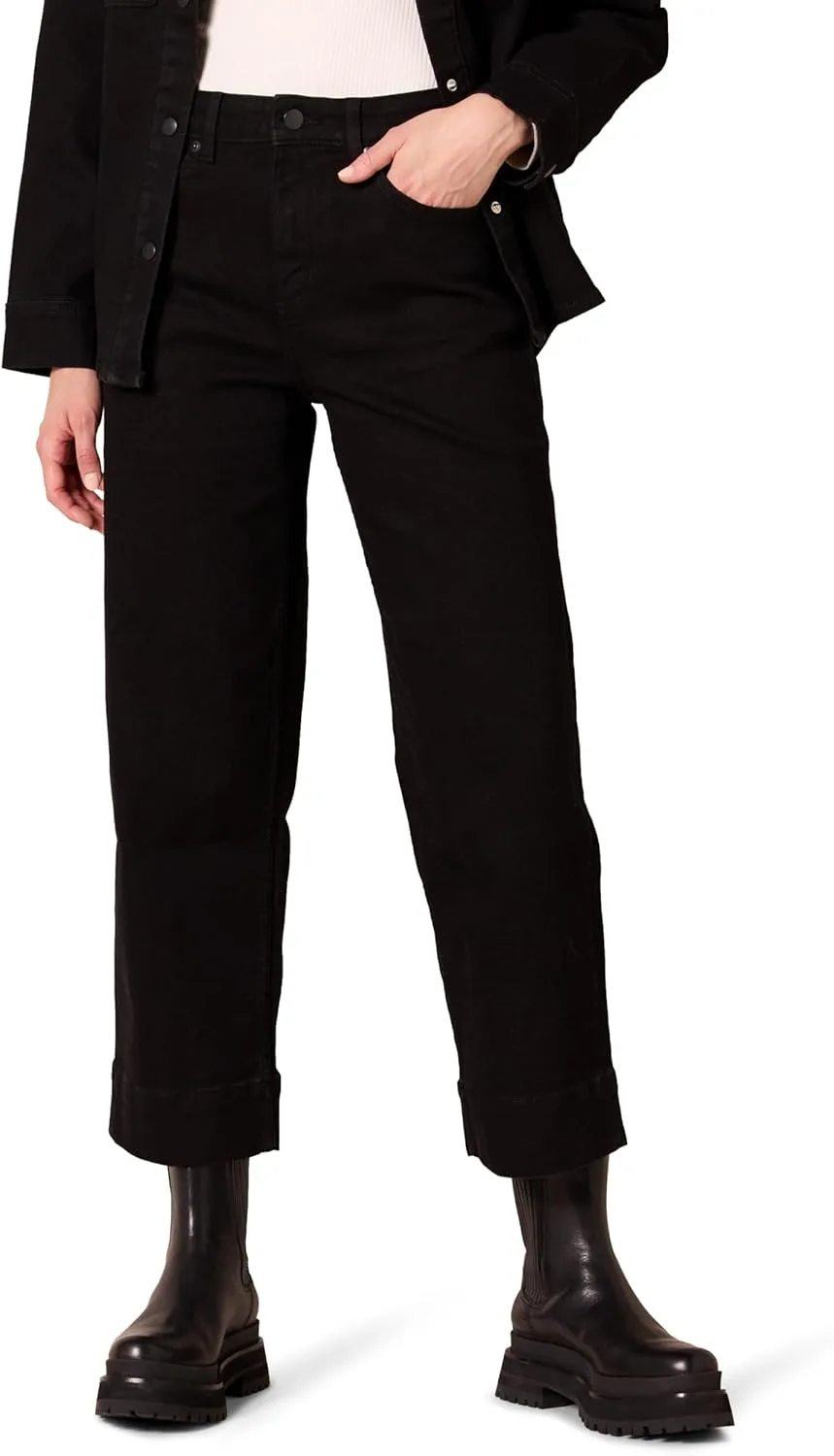 

Amazon Essentials Женские джинсы High-Rise Regular-Fit Ankle-Length Wide-Leg