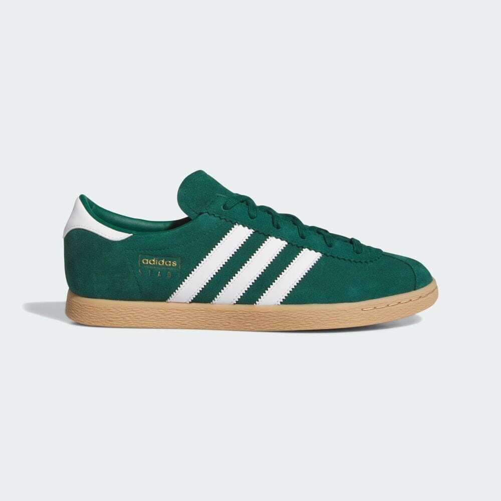 Кроссовки Adidas STADT, цвет College Green/White/Gold Metallic