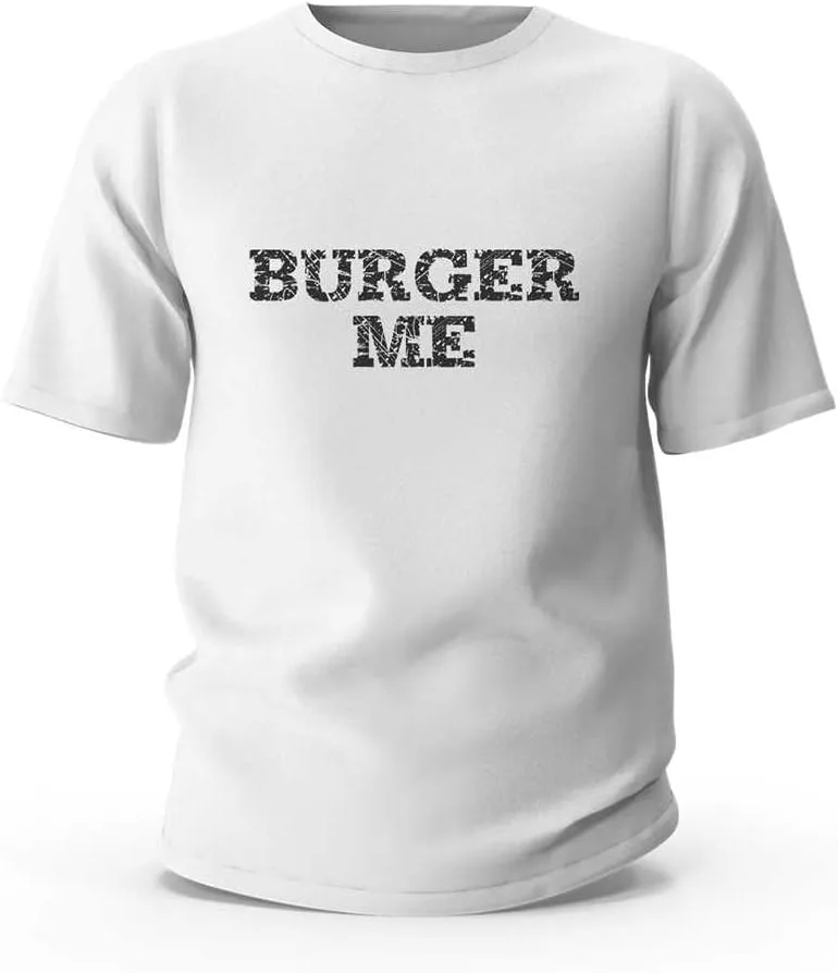 

Футболка мужская с принтом Funny Burger Me ADWD