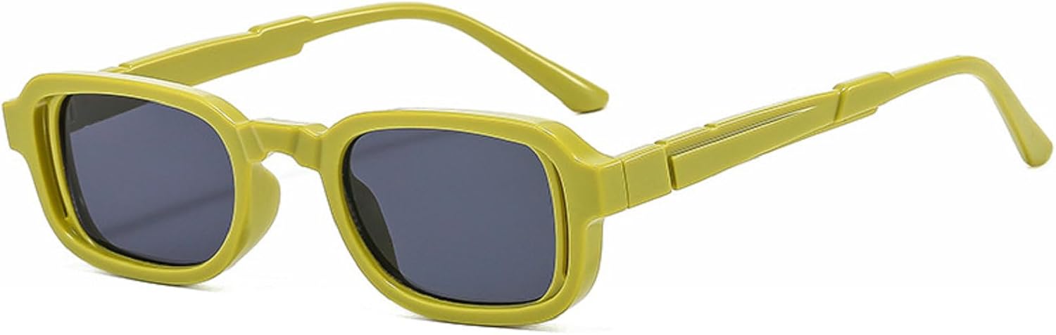 

Солнцезащитные очки Melrose для женщин, роскошные винтажные солнцезащитные очки в маленькой оправе, квадратные солнцезащитные очки с леопардовым принтом, модель 3636, Green