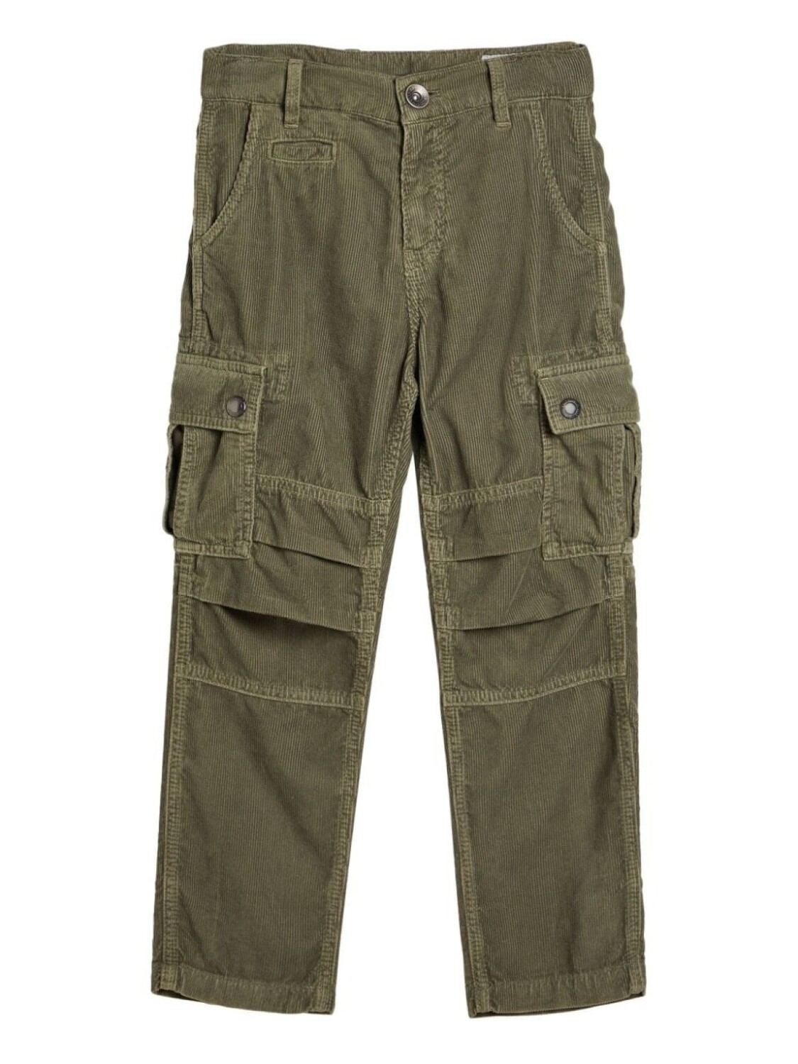 

Brunello Cucinelli Kids вельветовые брюки карго, зеленый