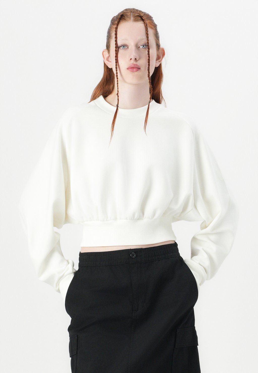 Толстовка Adidas Sportswear, слоновая кость — фото 4