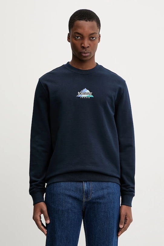 

Хлопковая толстовка Tommy Jeans, темно-синий