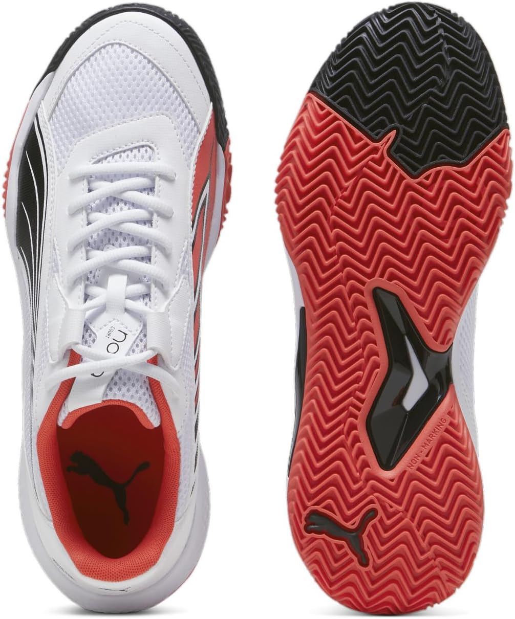 Мужские кроссовки Puma Nova Court для пикабола, белый/черный/красный — фото 3