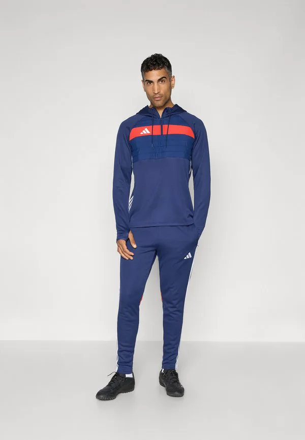 Tiro25 essentials зимние тренировочные штаны узкие мужские спортивные штаны Adidas Performance, Team Navy Blue/Red/White — фото 2