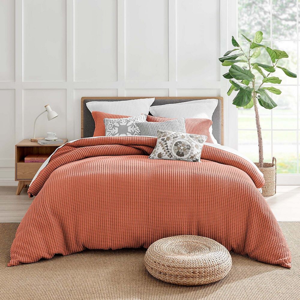 

Levtex Home Mills Вафельный комплект пододеяльников с накладками, цвет Clay