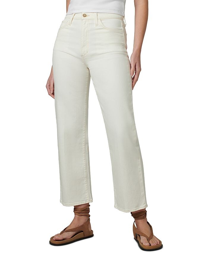 

Joe's Jeans Молочные широкие джинсы с высокой посадкой The Blake, белый