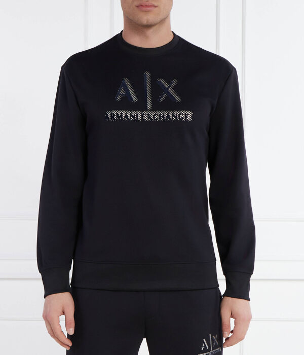 

Толстовка мужская Armani Exchange с логотипом, черный