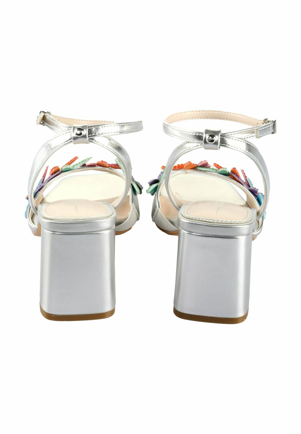 Босоножки на высоком каблуке APRIL GLAM - Sandals Buffalo, серебряный — фото 4