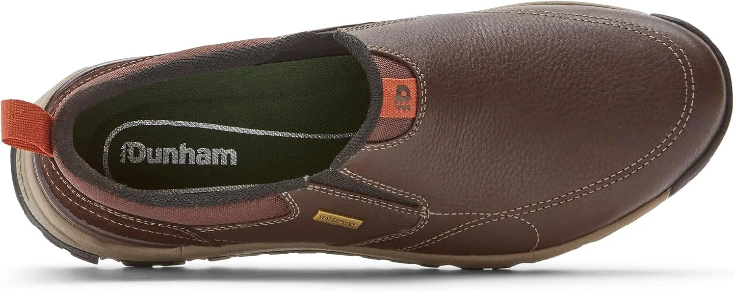 Мужские кроссовки-тапочки Dunham Glastonbury, Brown Leather Suede — фото 3