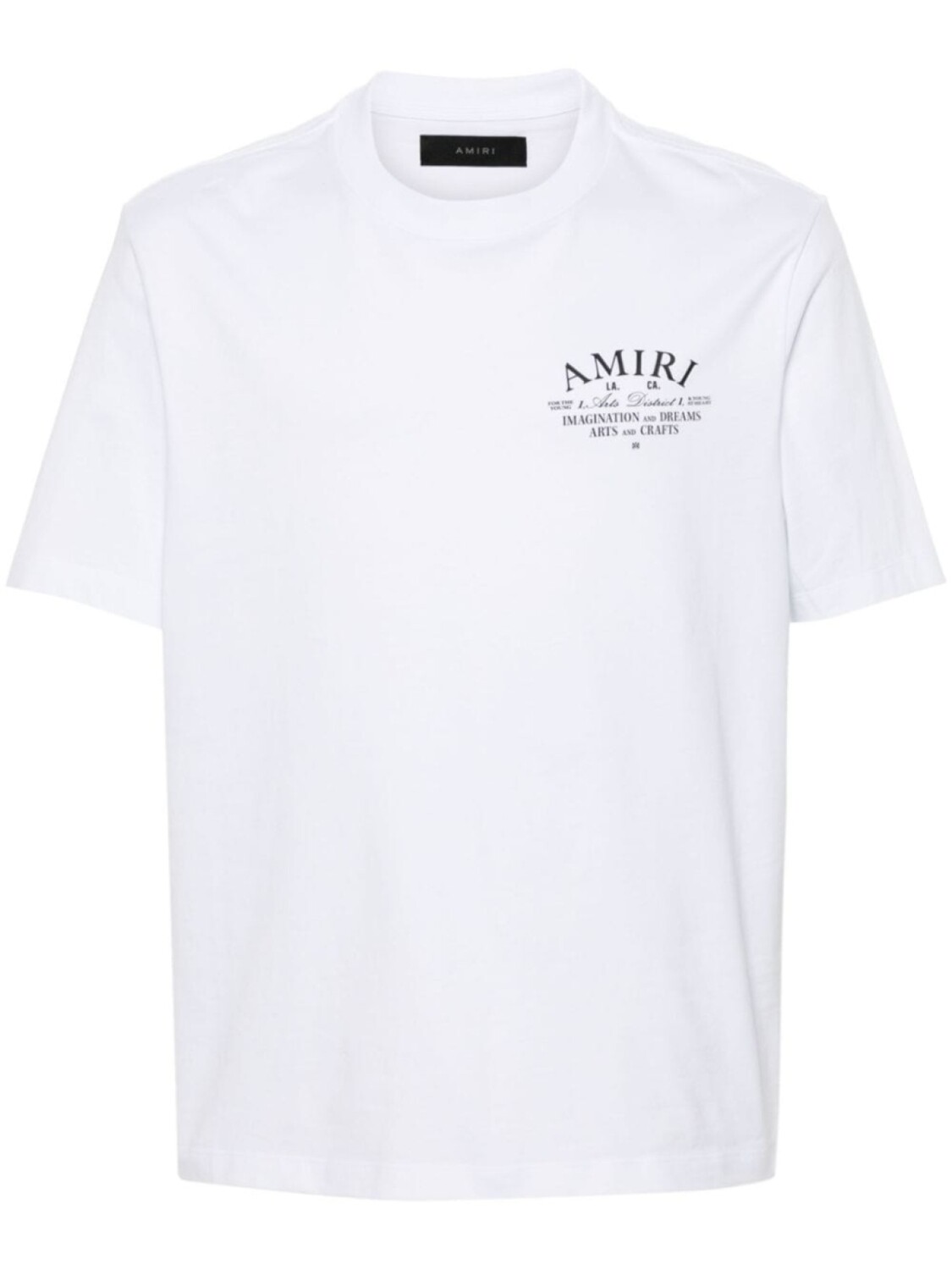 

Хлопковая футболка с логотипом AMIRI, белый