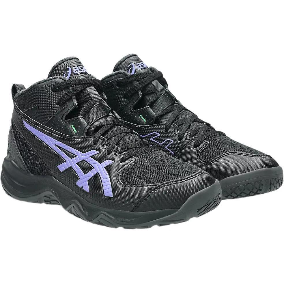 ASICS DUNKSHOT MB 10 Support Mid top детские баскетбольные кроссовки Black Purple — фото 4