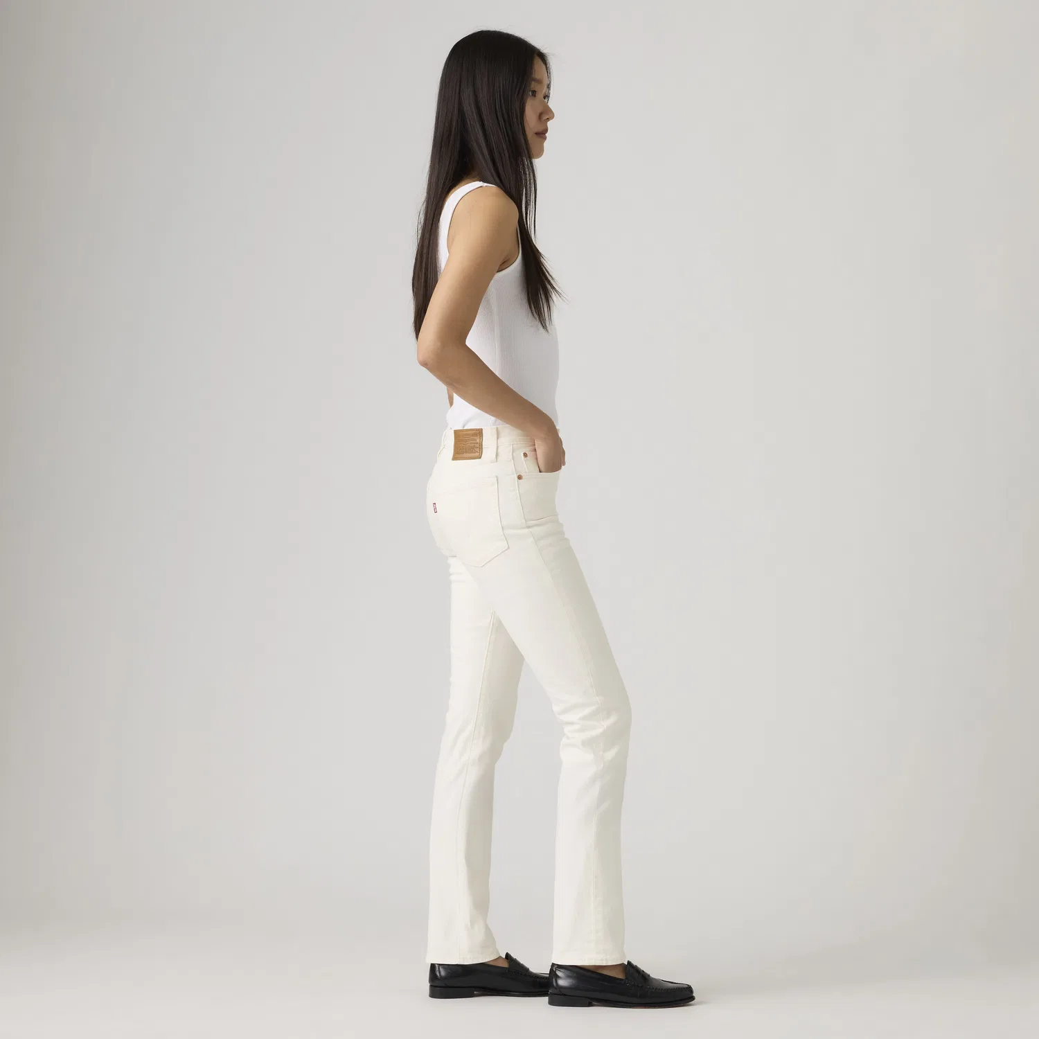 Женские джинсы Wedgie Slim Fit Levi's, White — фото 4