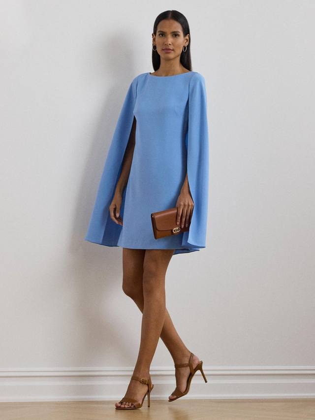 

Коктейльное платье petra cape из жоржета Ralph Lauren, цвет Sky Blue