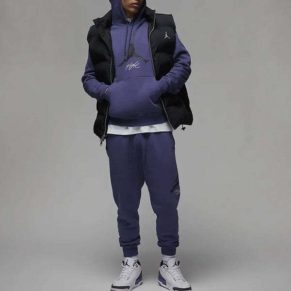 Толстовка Air Jordan Essentials Fleece Hoodie 'Purple', фиолетовый — фото 3