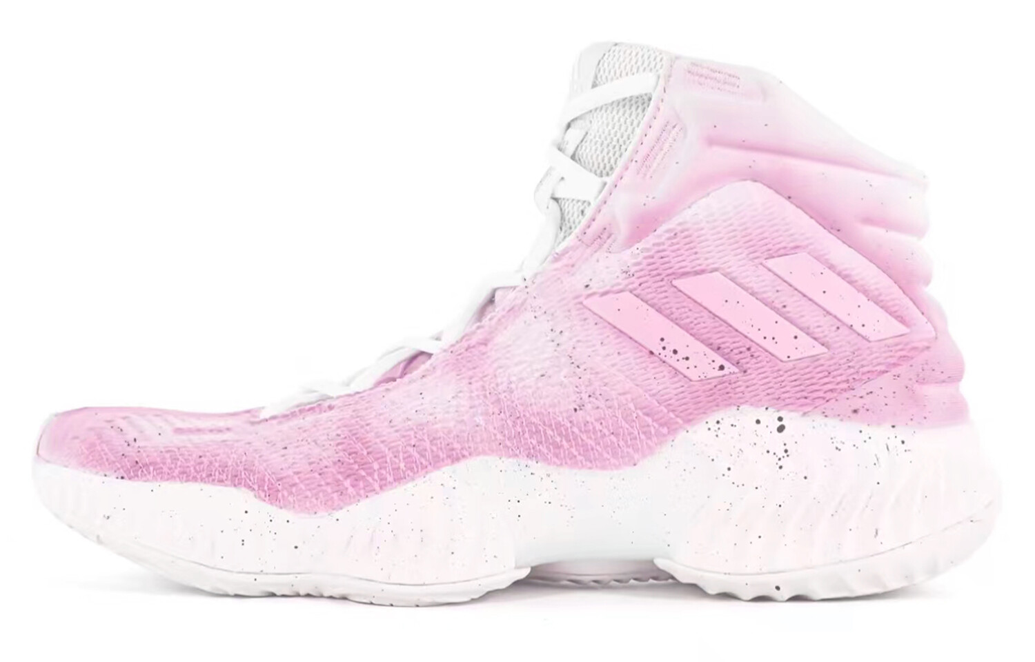 

Баскетбольные кроссовки Pro Bounce 2018 Basketball Shoes Men High-Top Pink/White Adidas