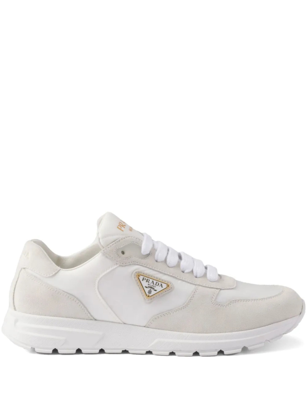 Кроссовки Prada Prax 2.0 Re-Nylon и замша, белый