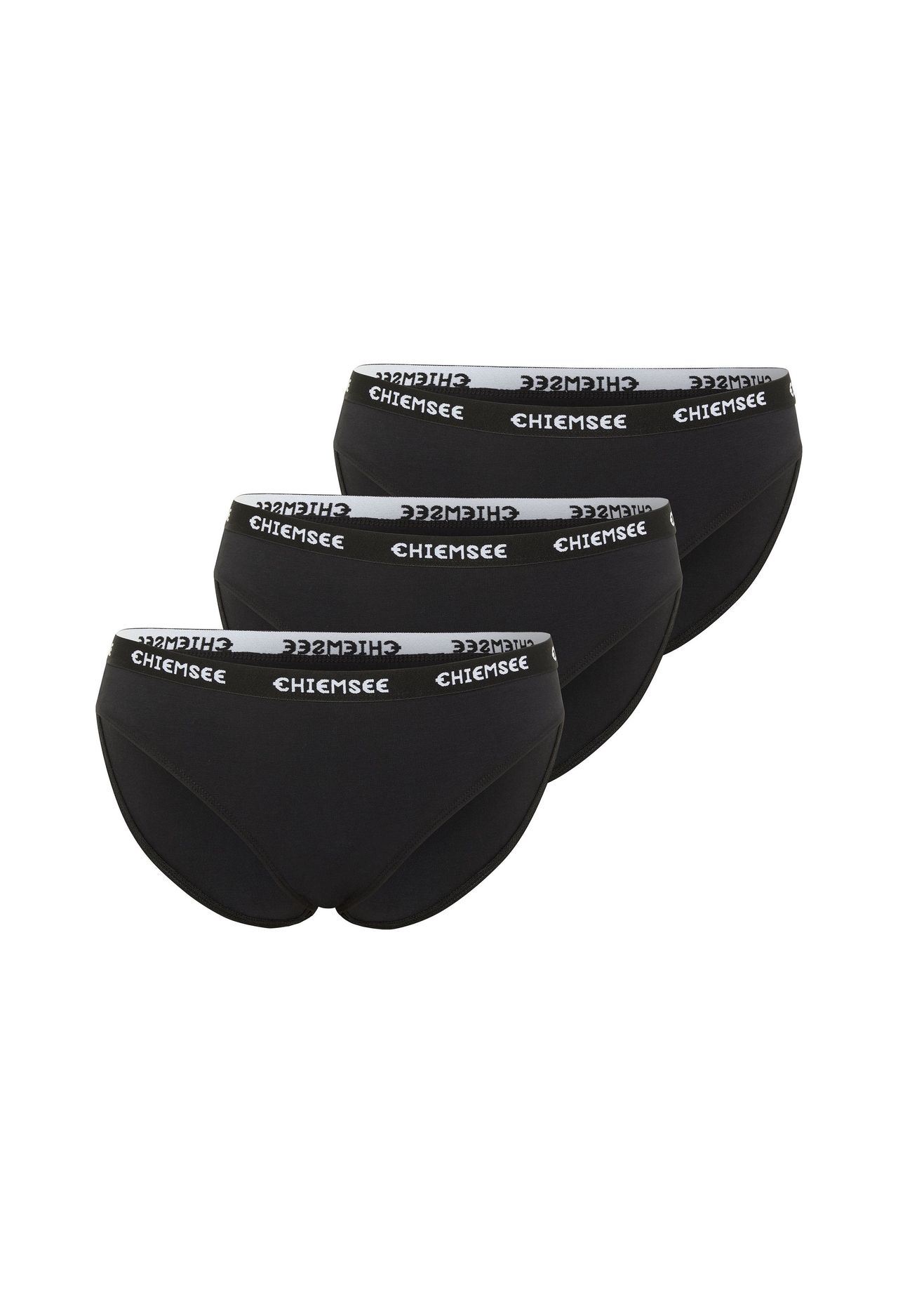 

Трусы в упаковке по три штуки с этикеткой CHIEMSEE, цвет 9090 Black/black